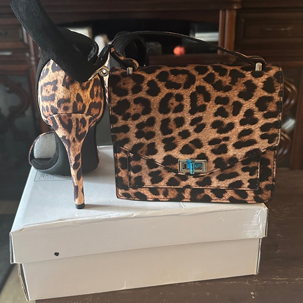 Source Unknown Leopard Print Mini Bag NWT - image 2